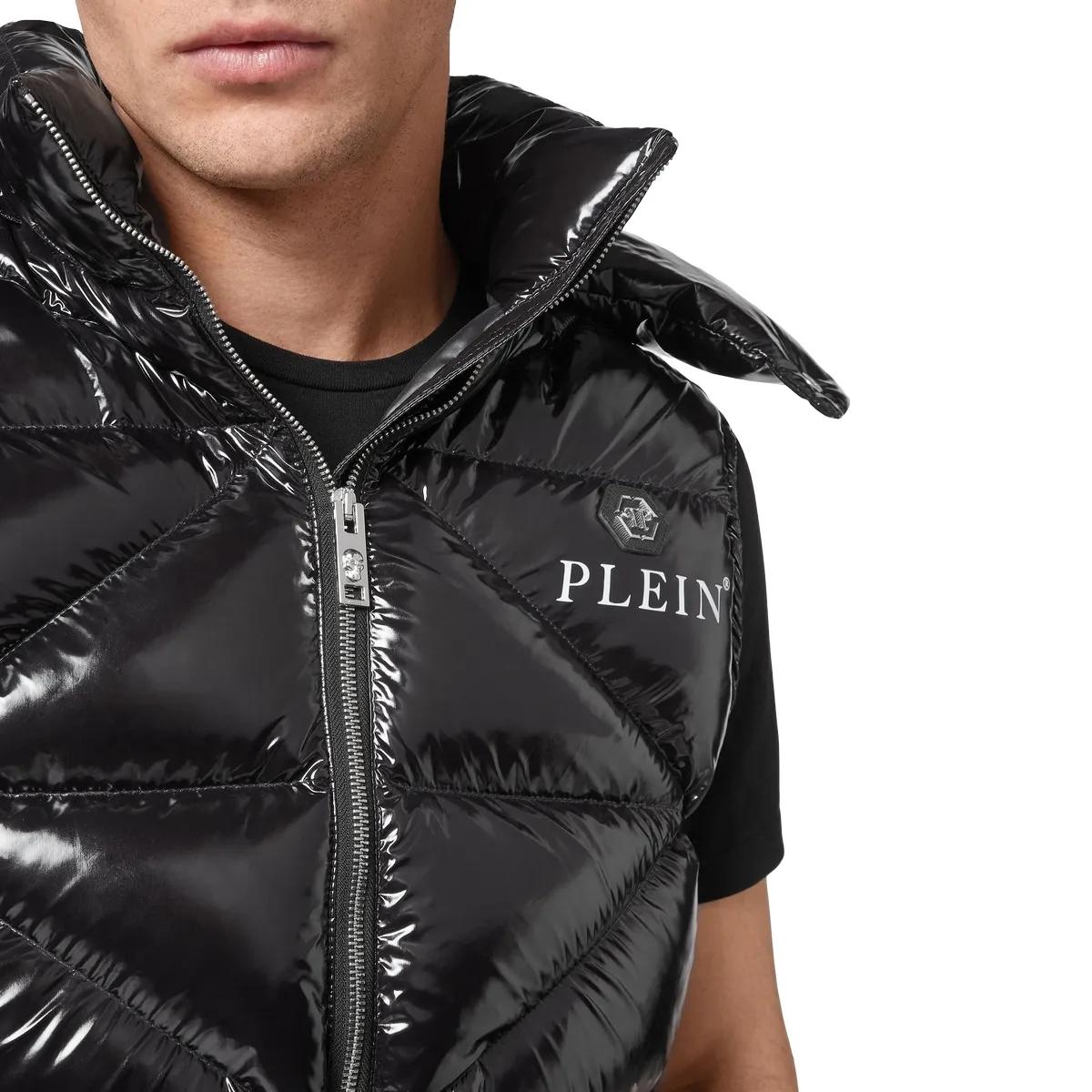 Philipp Plein - Jacke Hexagon - Größe 4XL - schwarz