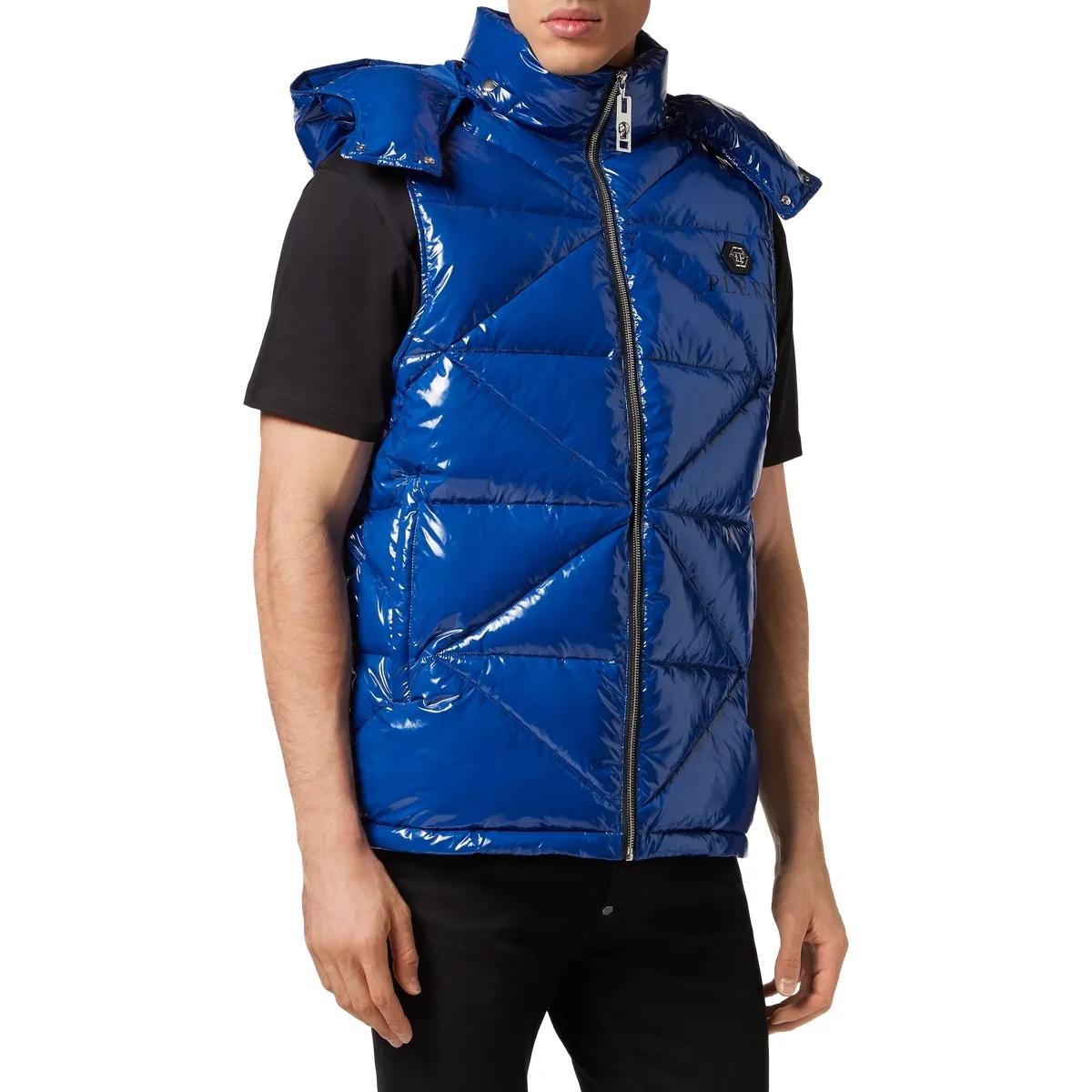Philipp Plein - Jacke Hexagon - Größe 3XL - blau