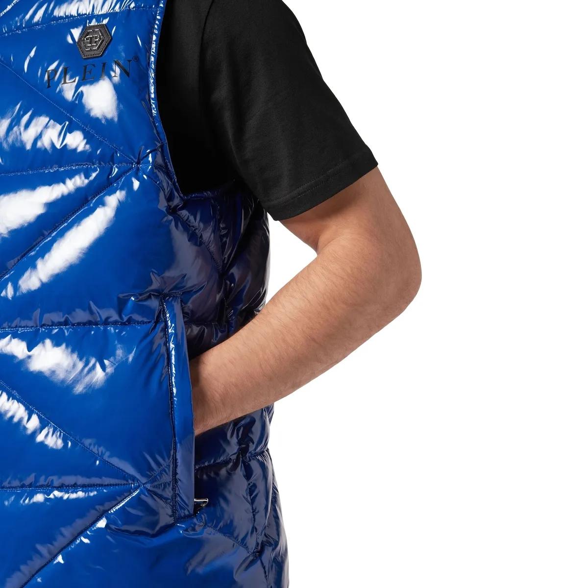 Philipp Plein - Jacke Hexagon - Größe 3XL - blau