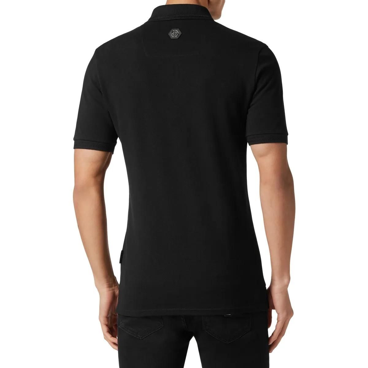 Philipp Plein - Poloshirt Skull&Bones - Größe 3XL - schwarz