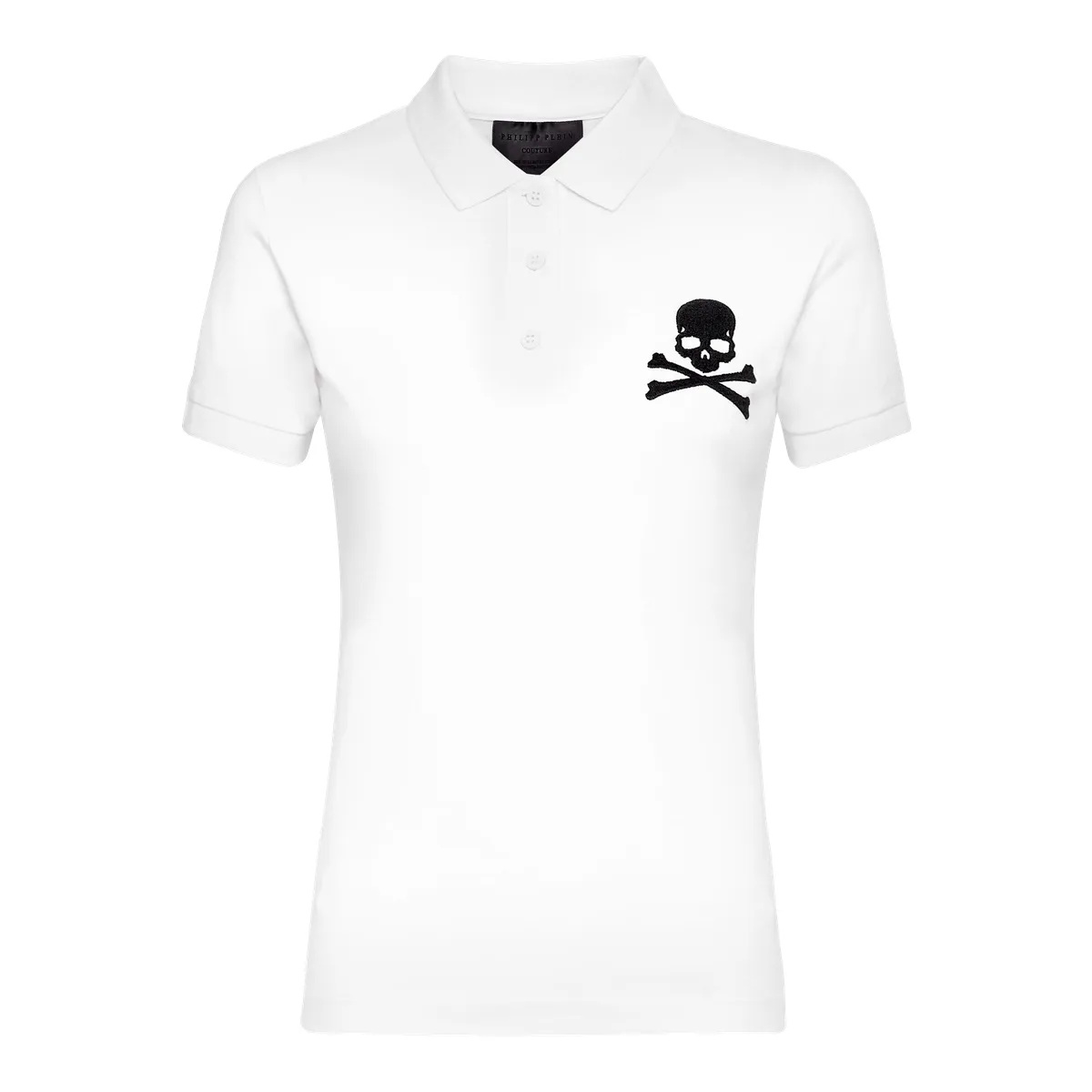 Philipp Plein - Poloshirt - Größe L - weiß