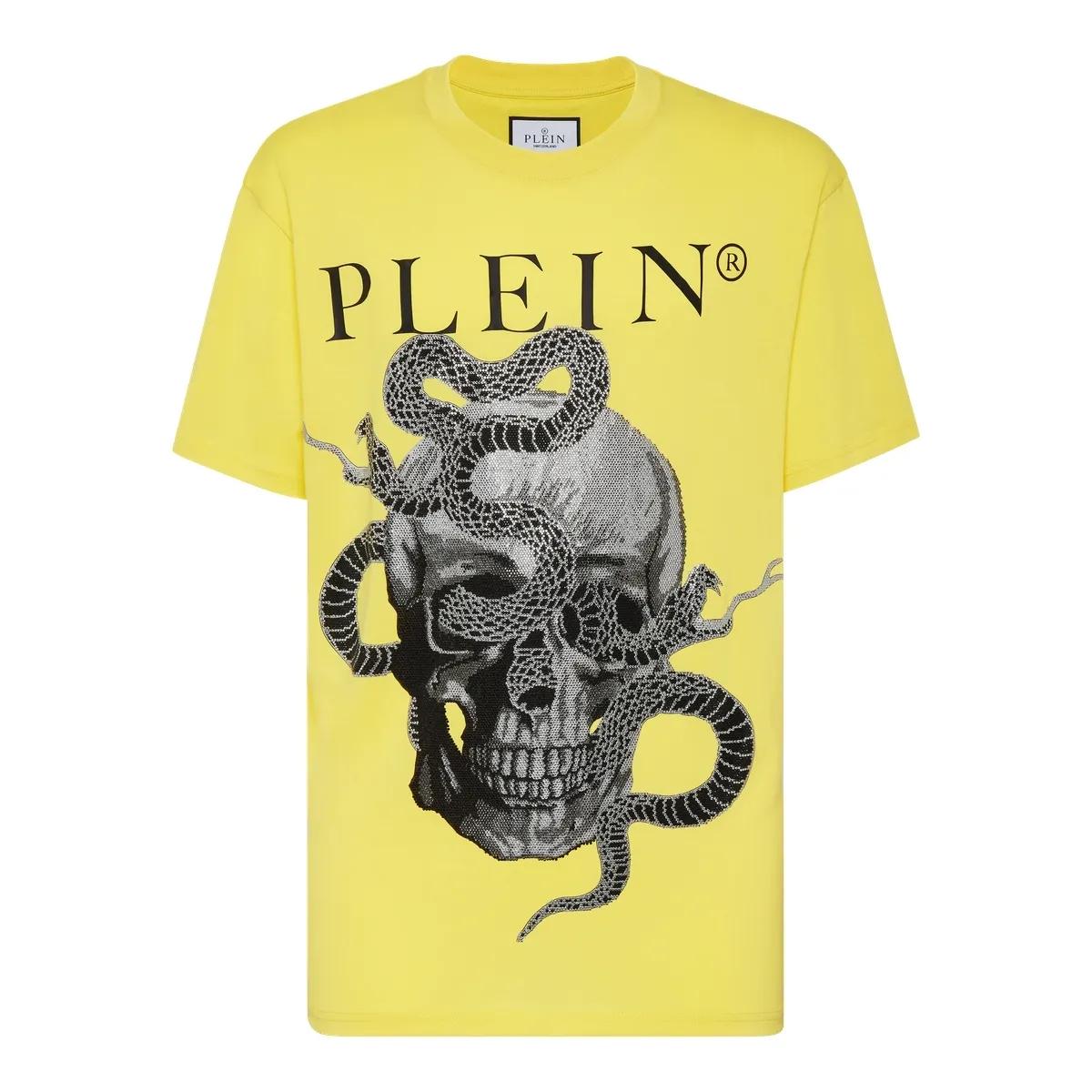 Philipp Plein - T-Shirt Snake - Größe 3XL - gelb