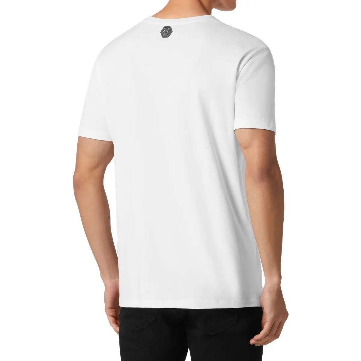 Philipp Plein - T-Shirt Gothic Plein - Größe 3XL - weiß