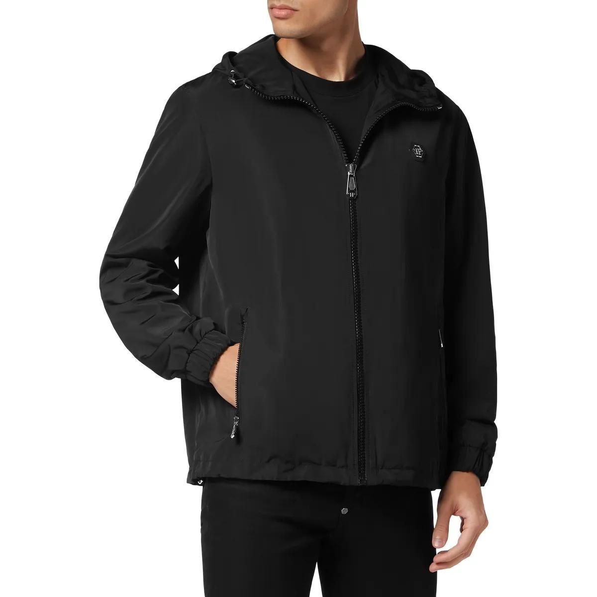 Philipp Plein - Nylon Jacke - Größe L - schwarz