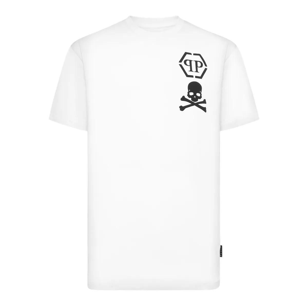 Philipp Plein - T-Shirt Skull&Bones - Größe 3XL - weiß