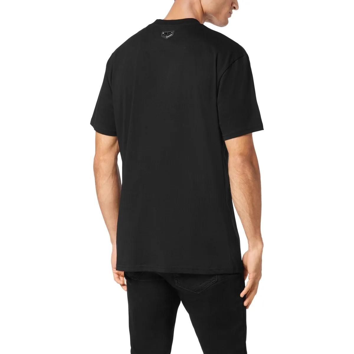 Philipp Plein - T-Shirt Skull Mit Schmucksteinen - Größe 3XL - schwarz