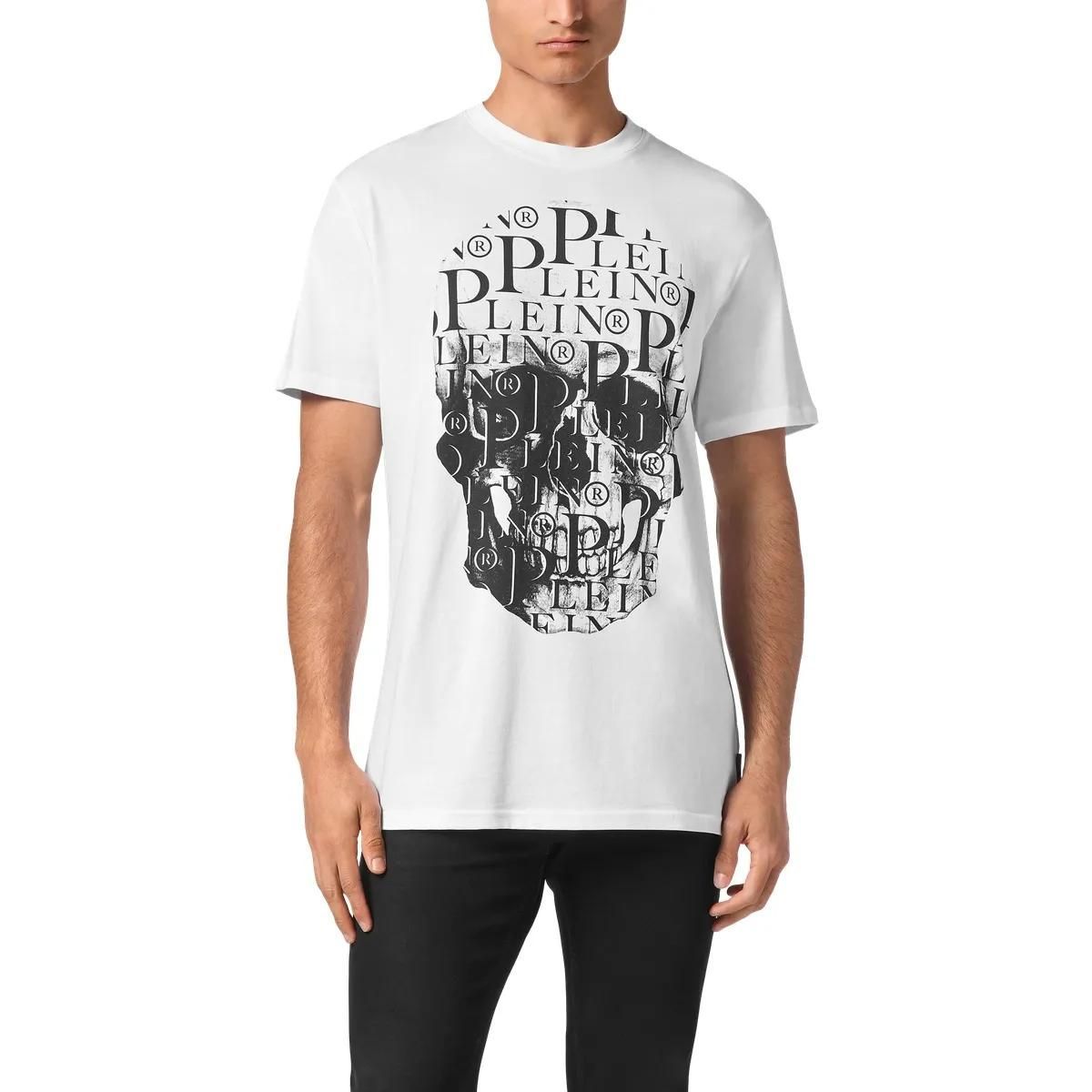 Philipp Plein - T-Shirt Skull - Größe 3XL - weiß