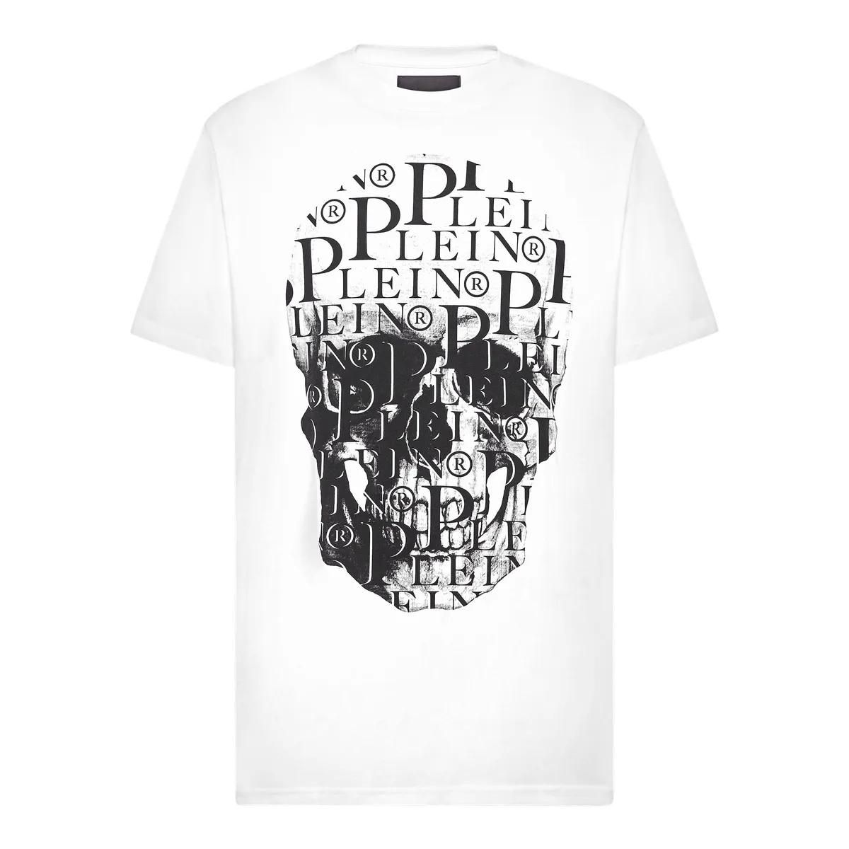 Philipp Plein - T-Shirt Skull - Größe 3XL - weiß