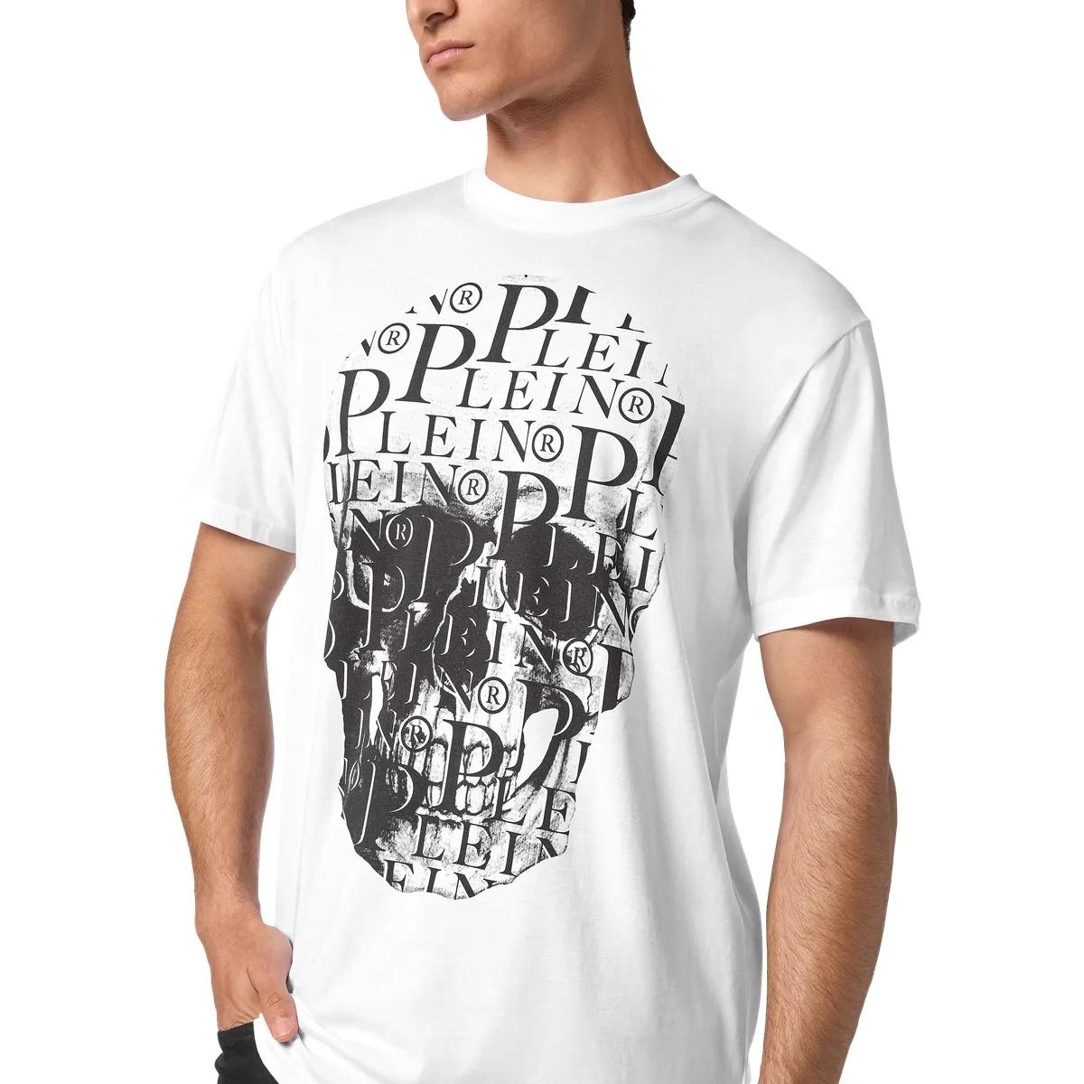 Philipp Plein - T-Shirt Skull - Größe 3XL - weiß