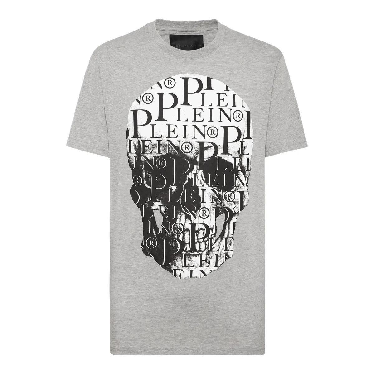 Philipp Plein - T-Shirt Skull - Größe 3XL - grau
