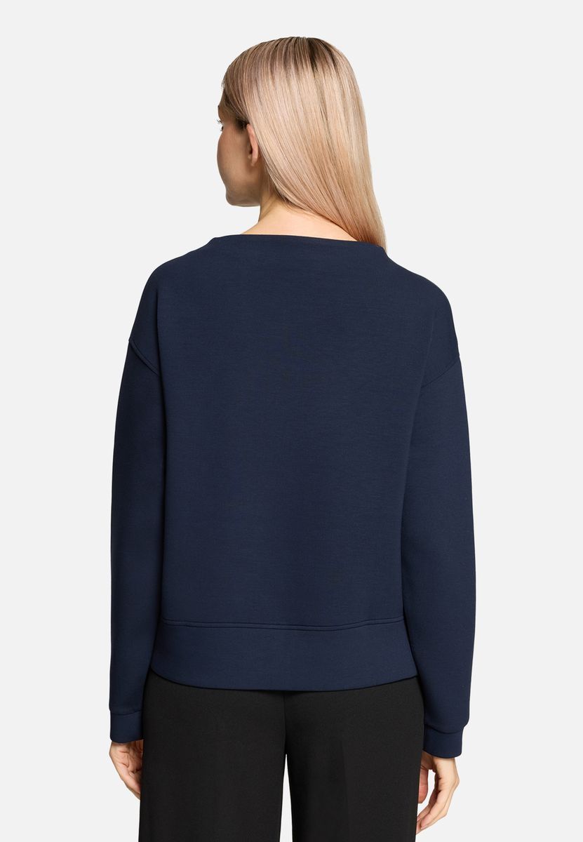 Modernes Langarm-Sweatshirt mit Rollkragen