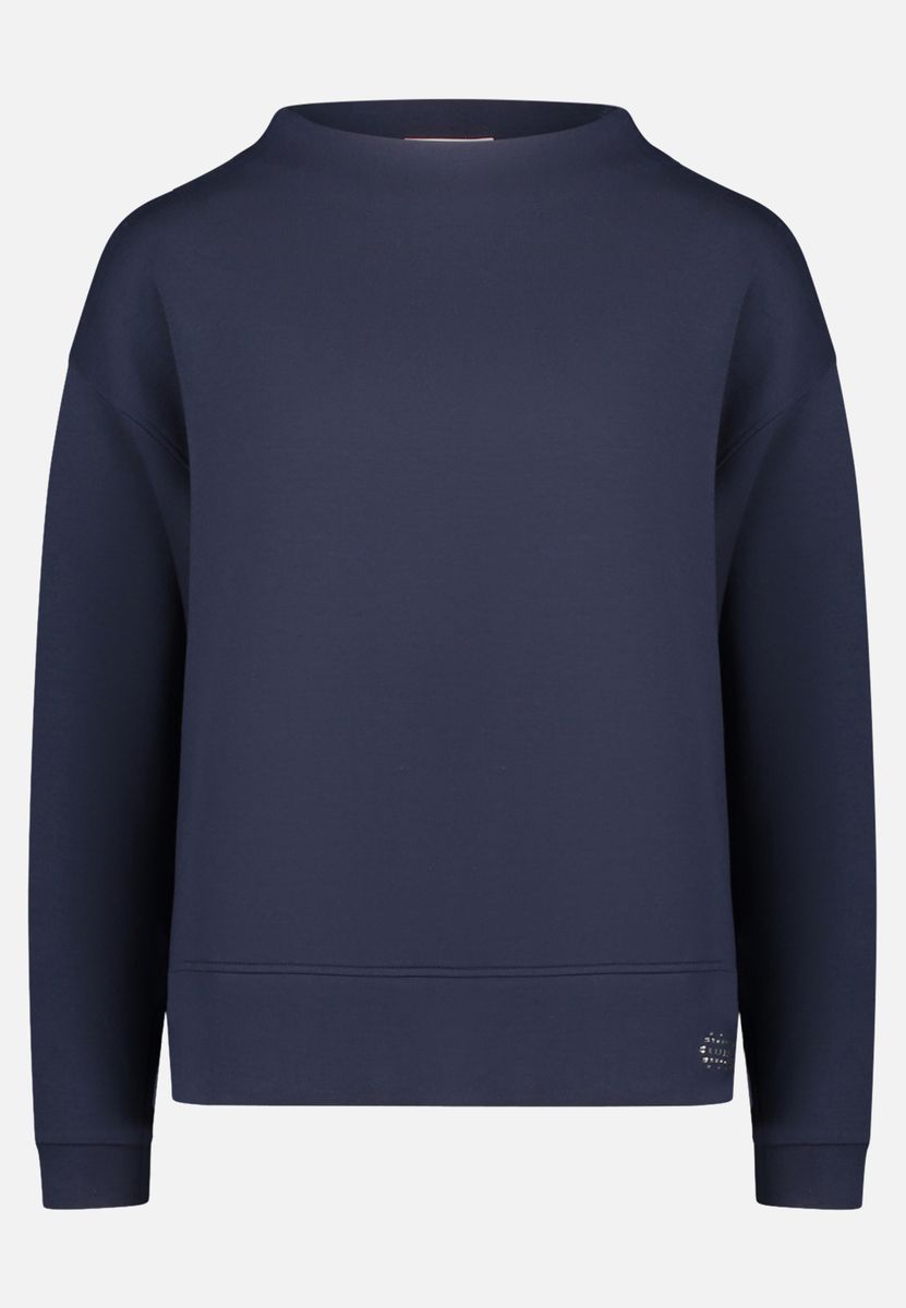 Modernes Langarm-Sweatshirt mit Rollkragen