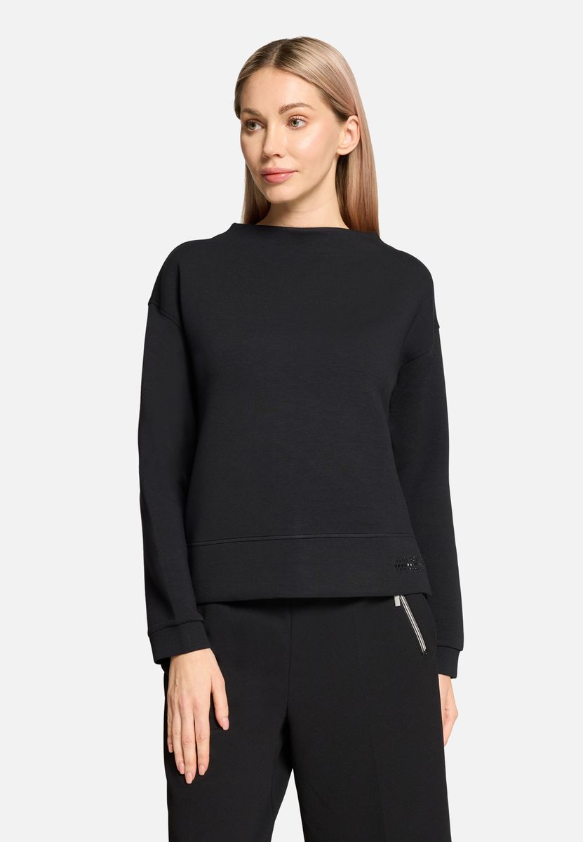 Modernes Langarm-Sweatshirt mit Rollkragen