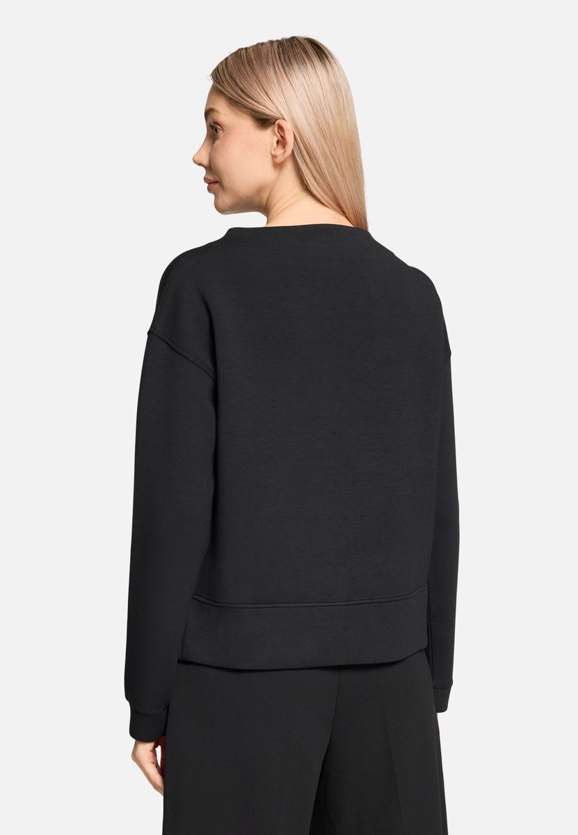 Modernes Langarm-Sweatshirt mit Rollkragen