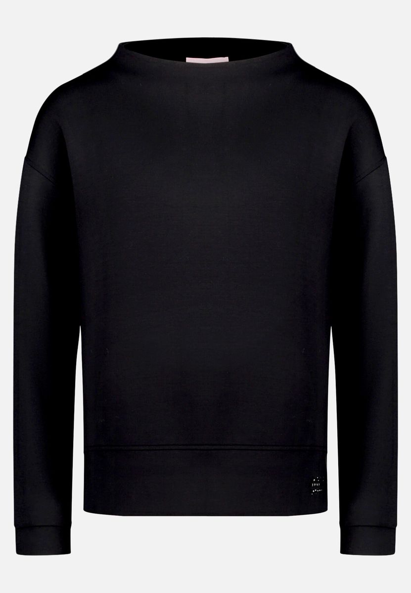 Modernes Langarm-Sweatshirt mit Rollkragen