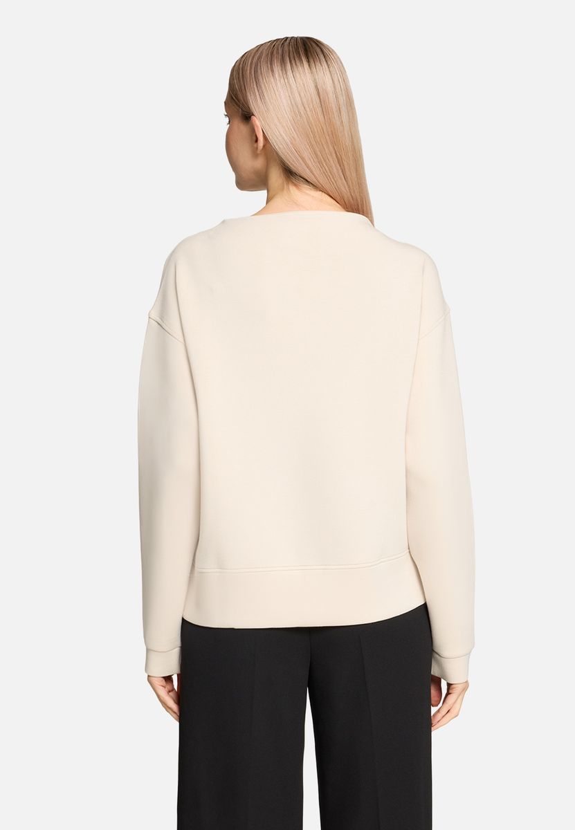 Modernes Langarm-Sweatshirt mit Rollkragen