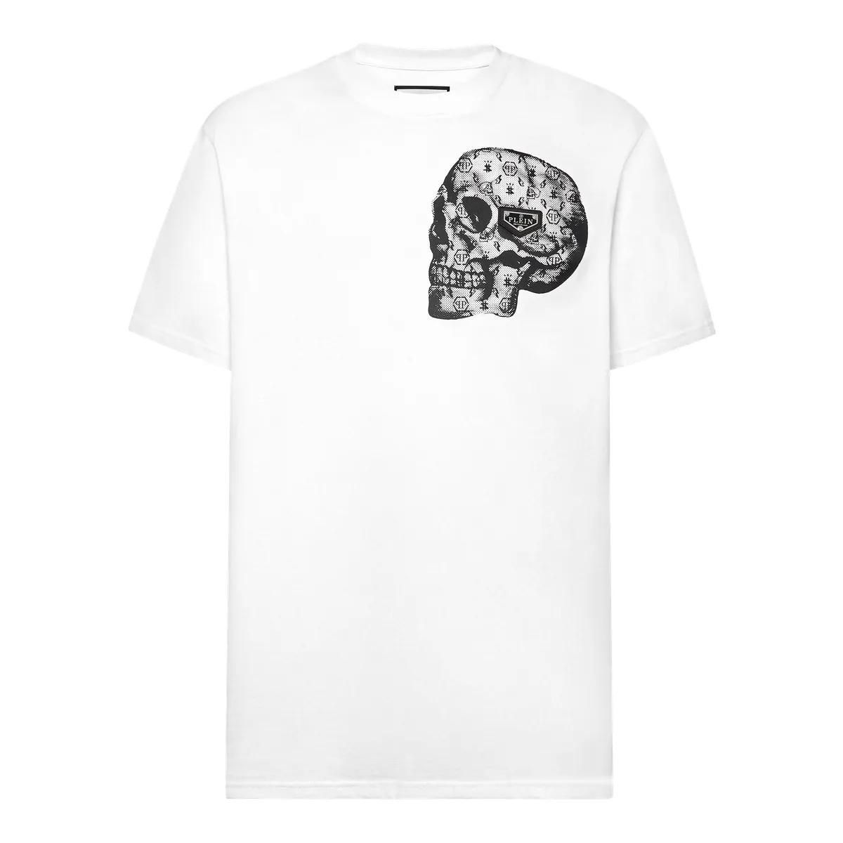 Philipp Plein - T-Shirt Skull - Größe 3XL - weiß