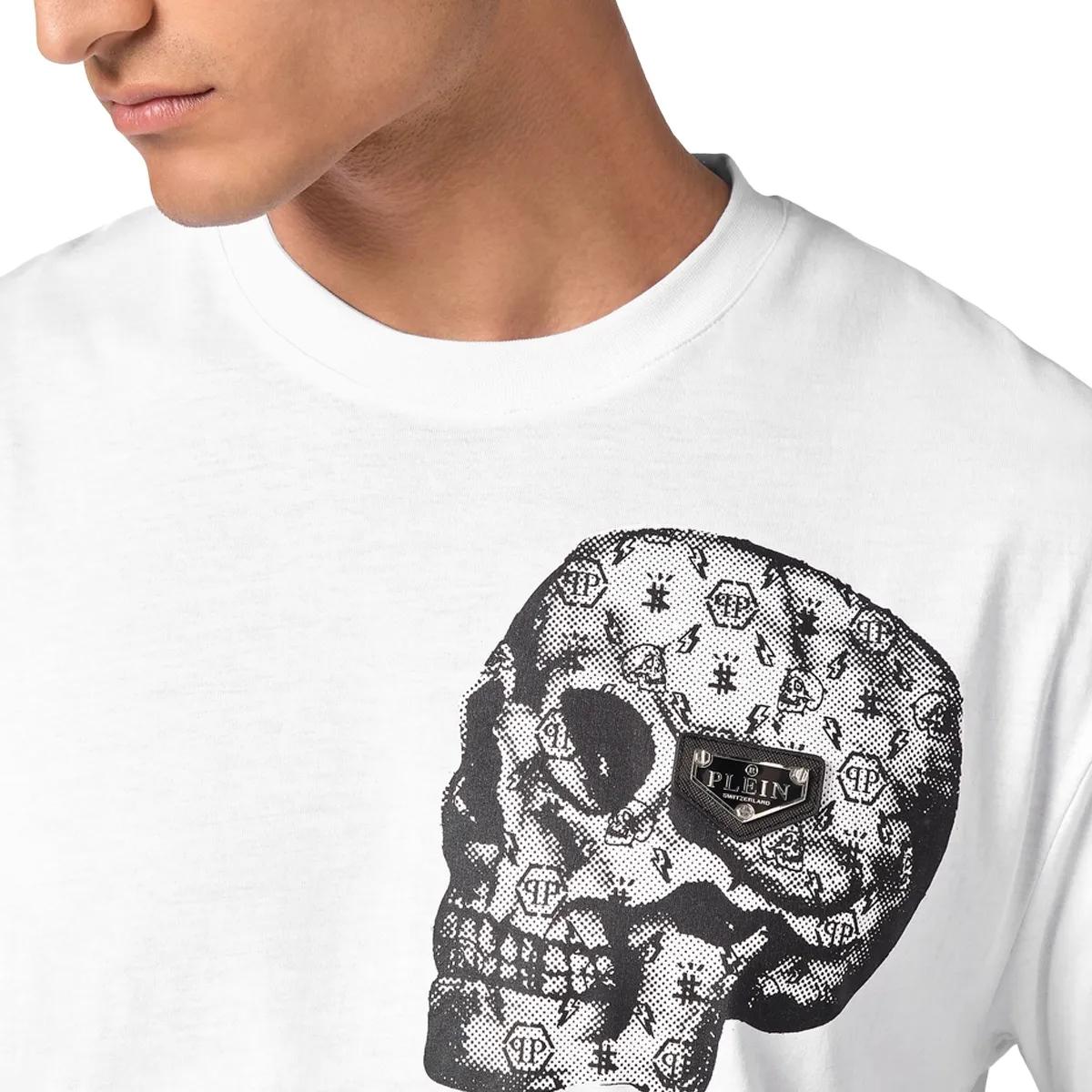 Philipp Plein - T-Shirt Skull - Größe 3XL - weiß