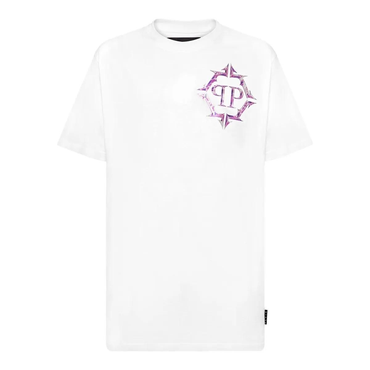 Philipp Plein - T-Shirt Chrome - Größe 3XL - weiß