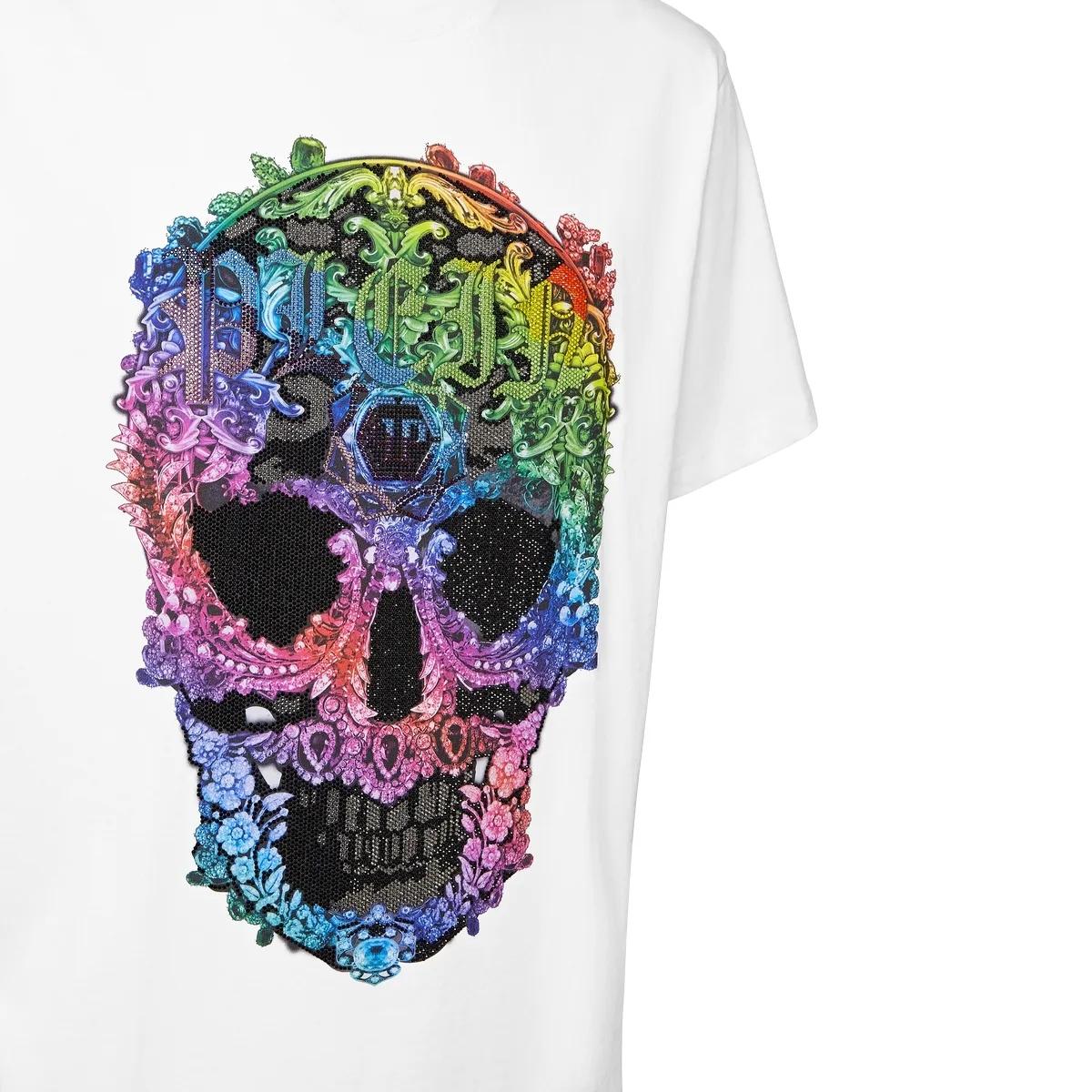 Philipp Plein - T-Shirt Skull - Größe 3XL - weiß
