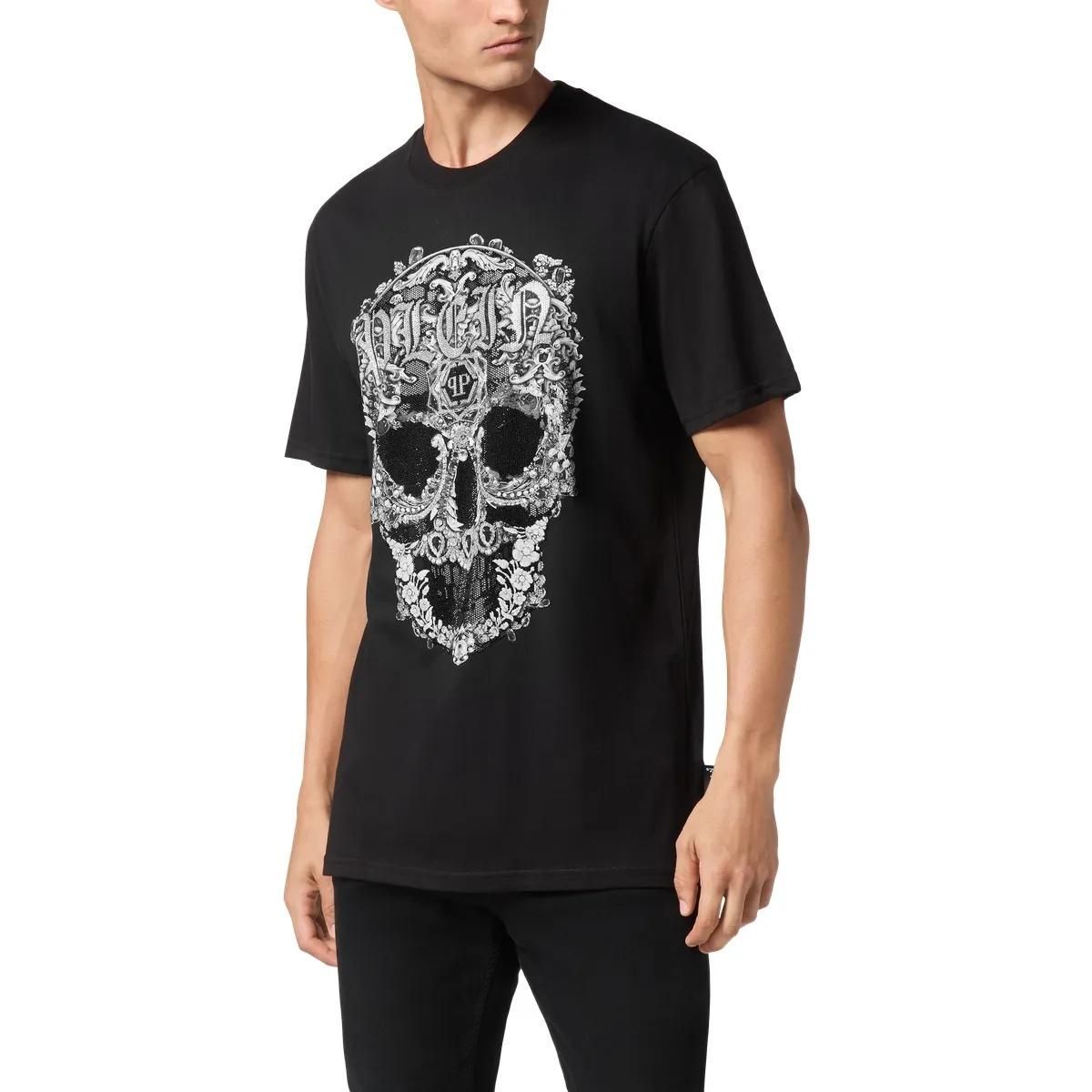 Philipp Plein - T-Shirt Skull - Größe XXL - schwarz
