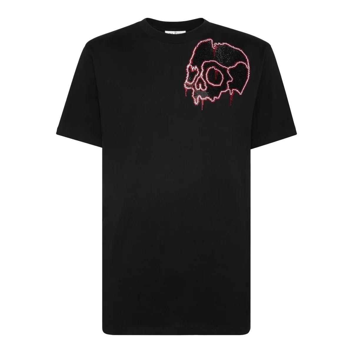 Philipp Plein - T-Shirt Skull Mit Schmucksteinen - Größe 3XL - schwarz