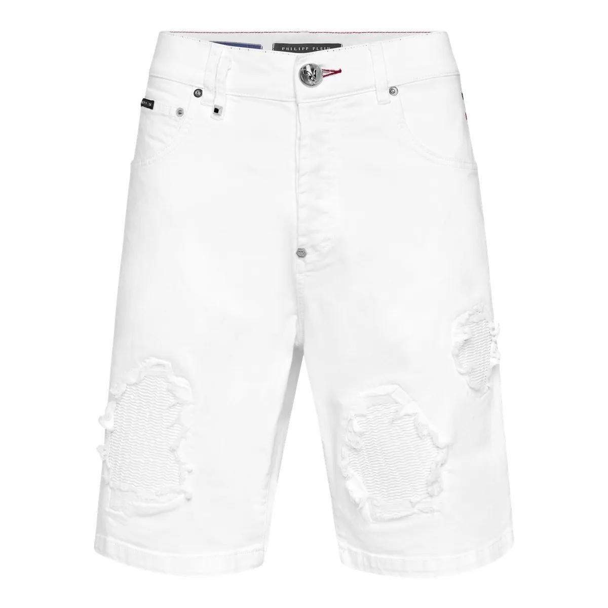 Philipp Plein - Jeansshorts - Größe 29 - weiß