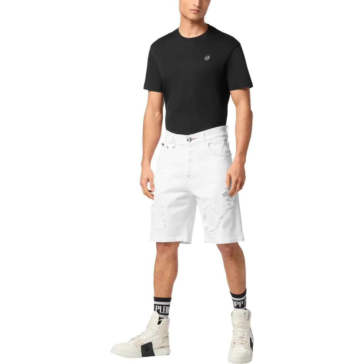 Philipp Plein - Jeansshorts - Größe 29 - weiß