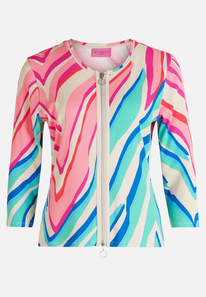Lässige Sweatshirtjacke mit Reißverschluss