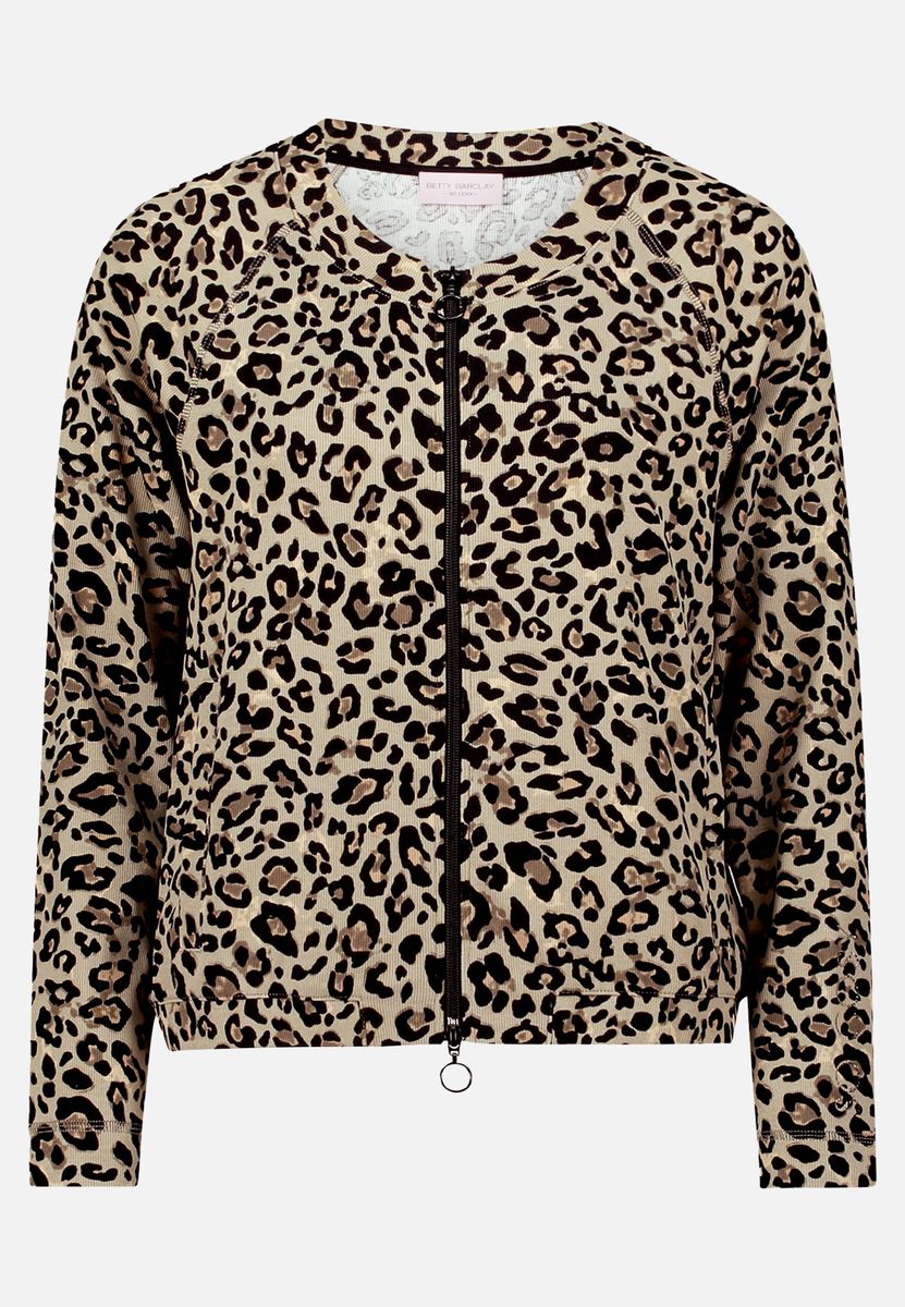 Lässige Sweatshirtjacke mit Reißverschluss