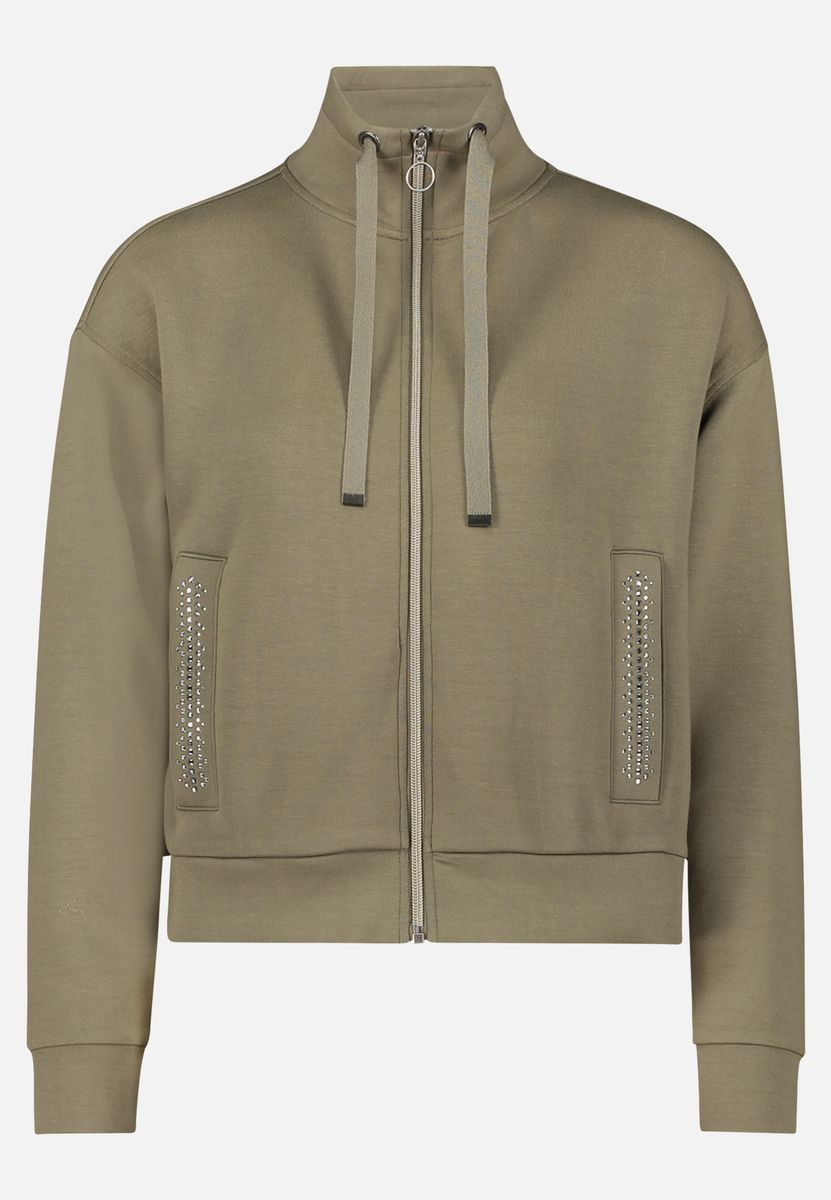 Lässige Sweatshirtjacke mit Reißverschluss