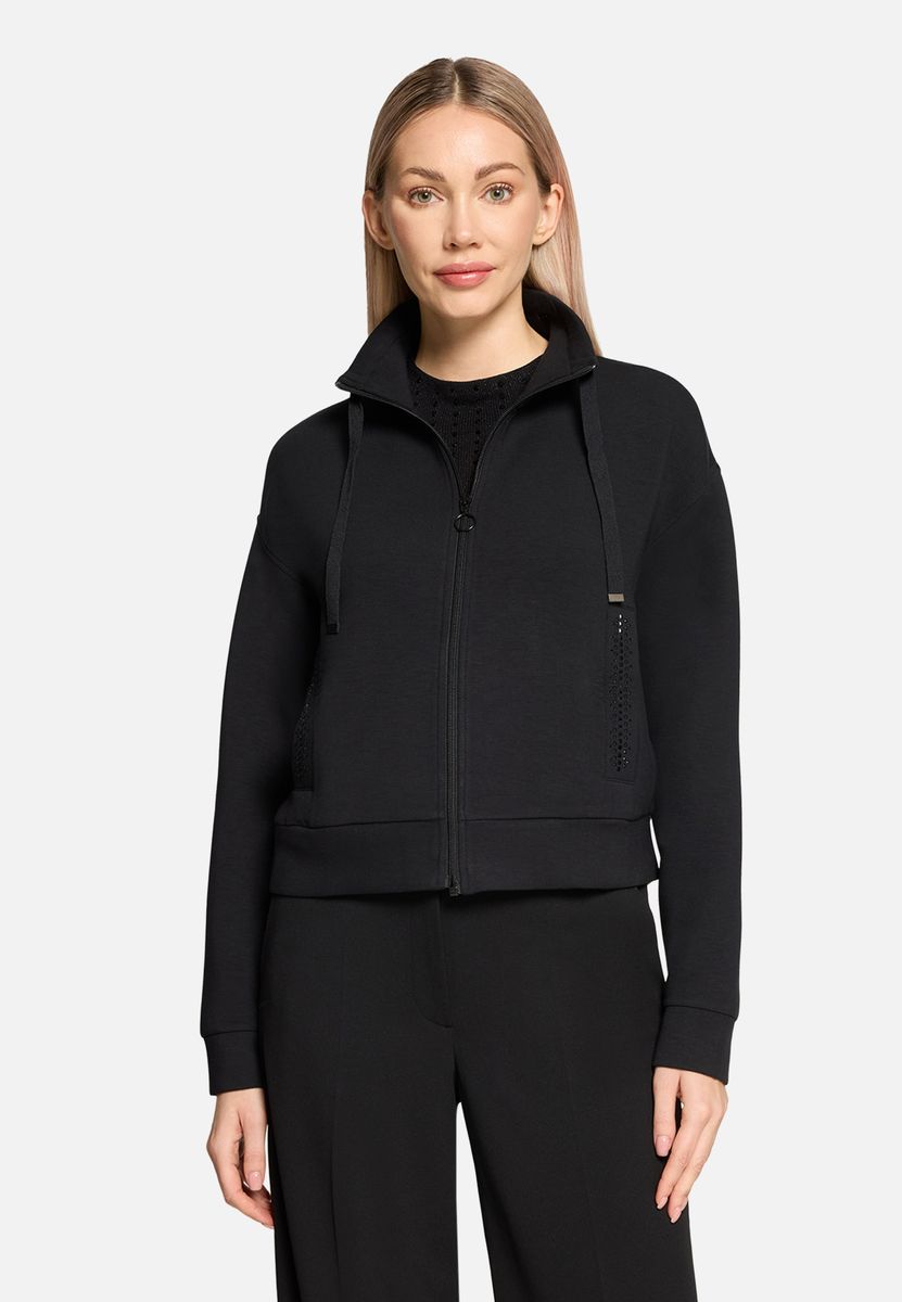 Lässige Sweatshirtjacke mit Reißverschluss