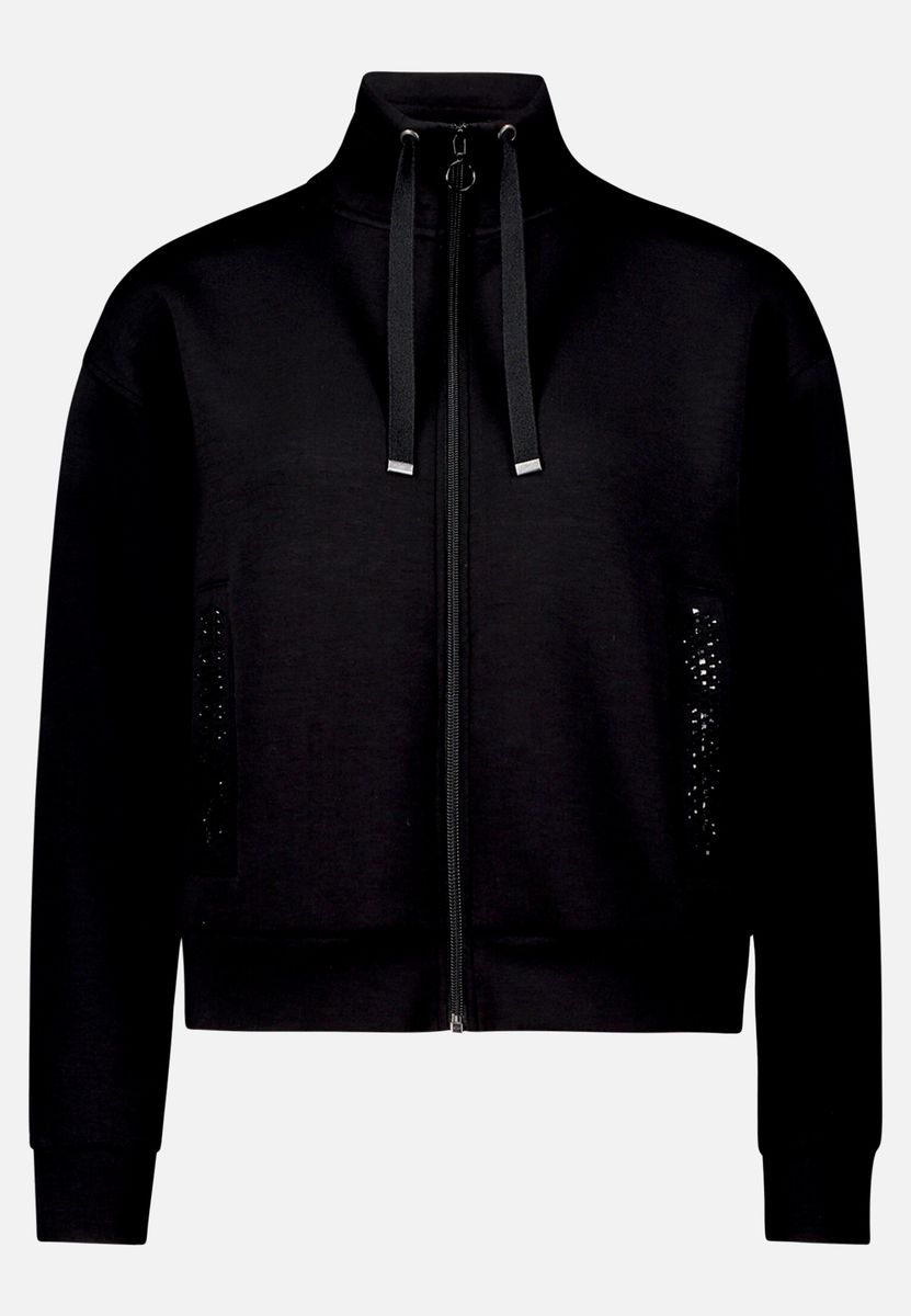 Lässige Sweatshirtjacke mit Reißverschluss