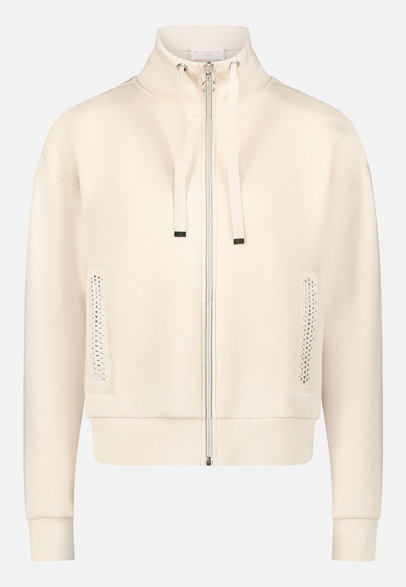 Lässige Sweatshirtjacke mit Reißverschluss