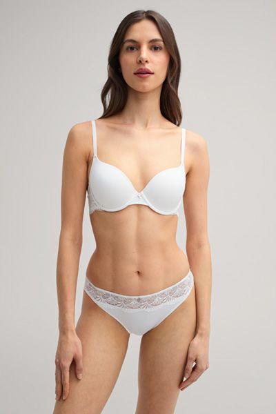 Bogner Offwhite Nahtloser Schalen-BH Beautiful mit Spitzenbesatz