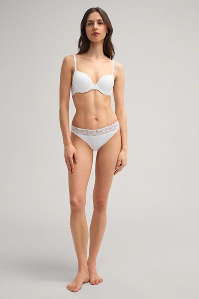 Bogner Offwhite Nahtloser Schalen-BH Beautiful mit Spitzenbesatz