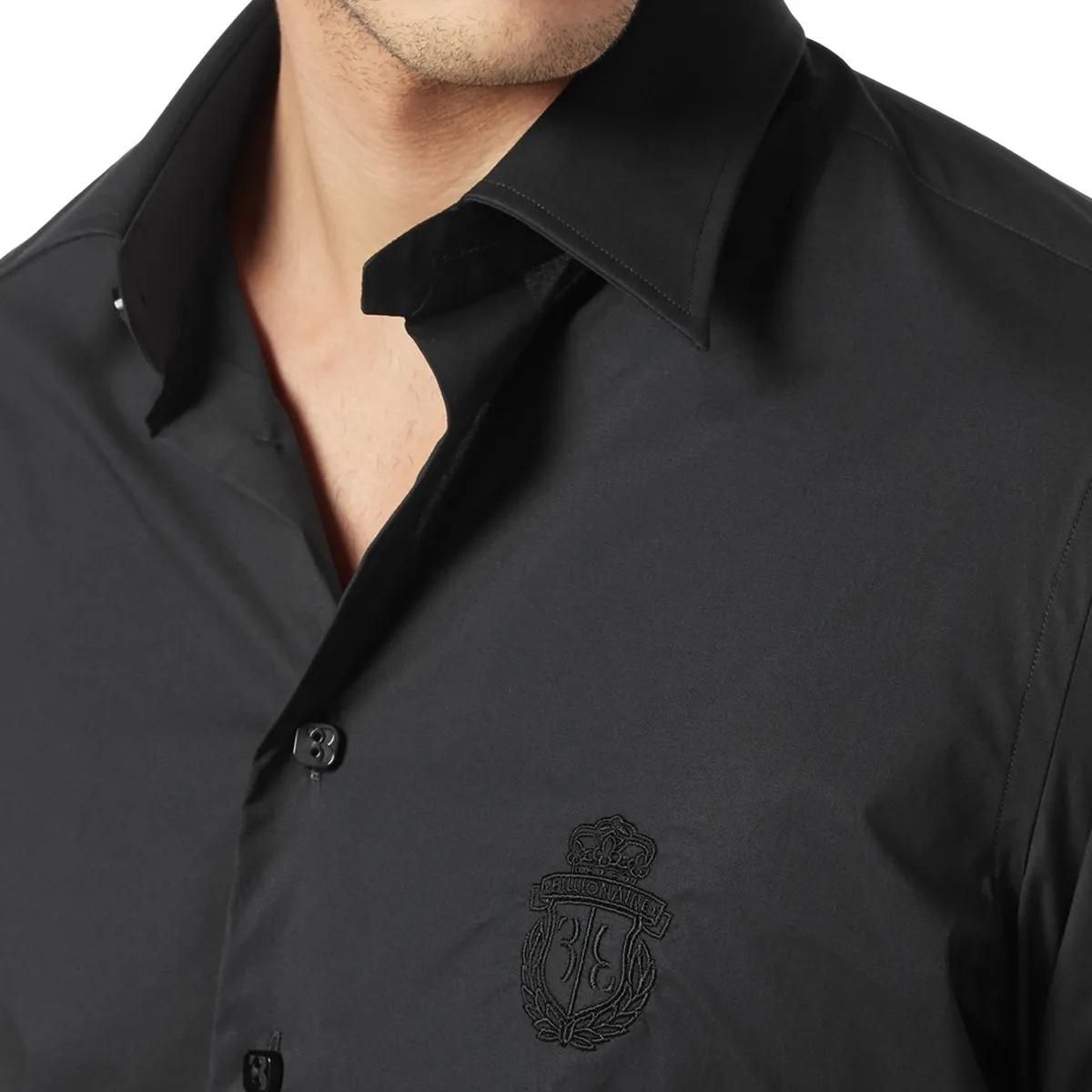 BILLIONAIRE - Hemd Slim Fit - Größe S - schwarz