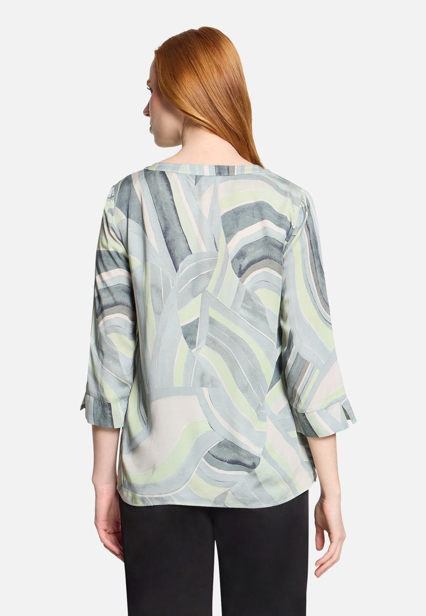 Bluse mit abstraktem Muster und lockerer Passform