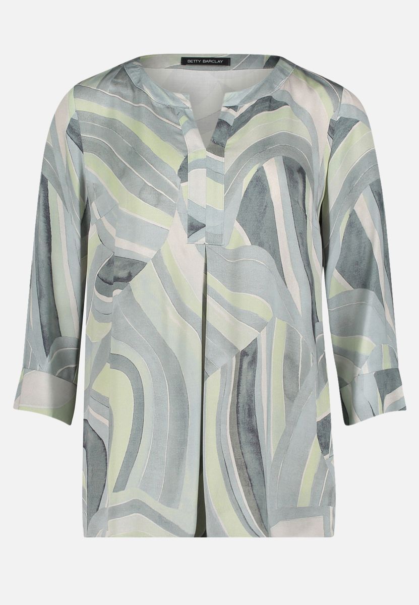 Bluse mit abstraktem Muster und lockerer Passform