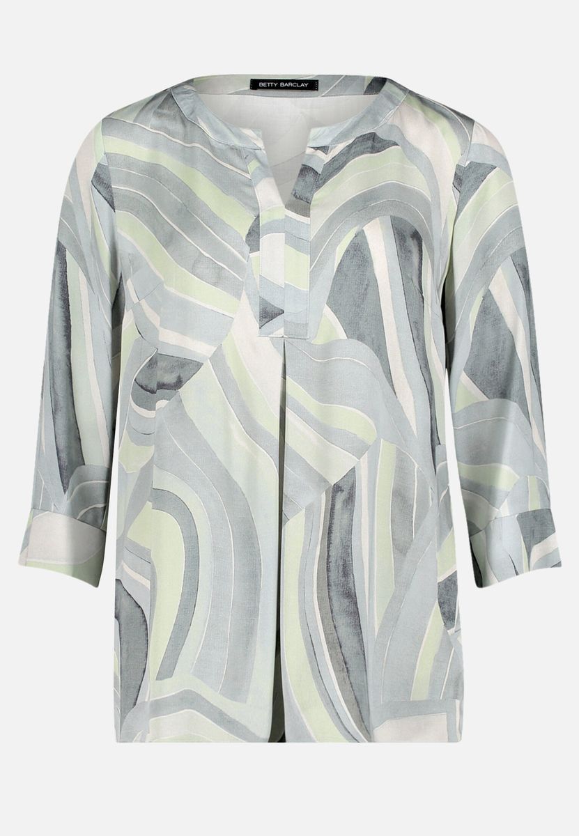 Bluse mit abstraktem Muster und lockerer Passform