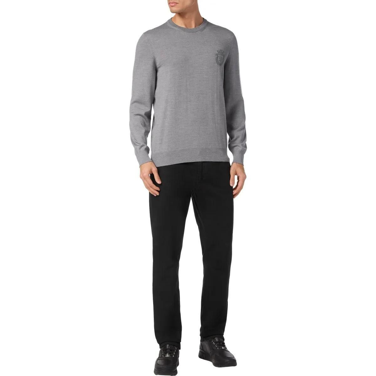 BILLIONAIRE - Rundhalspullover - Größe 3XL - grau