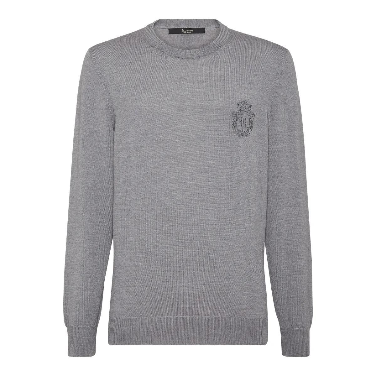 BILLIONAIRE - Rundhalspullover - Größe 3XL - grau