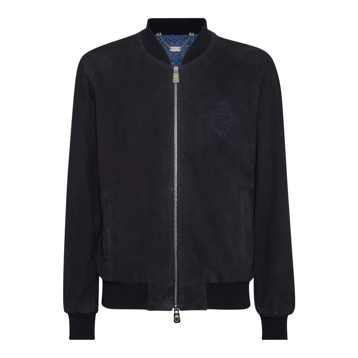 BILLIONAIRE - Lederblouson - Größe 3XL - schwarz