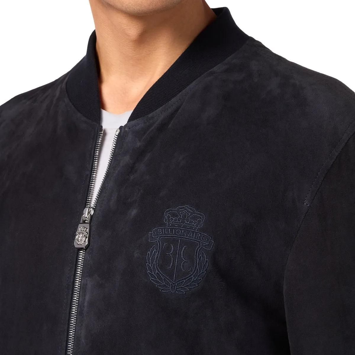 BILLIONAIRE - Lederblouson - Größe 3XL - schwarz