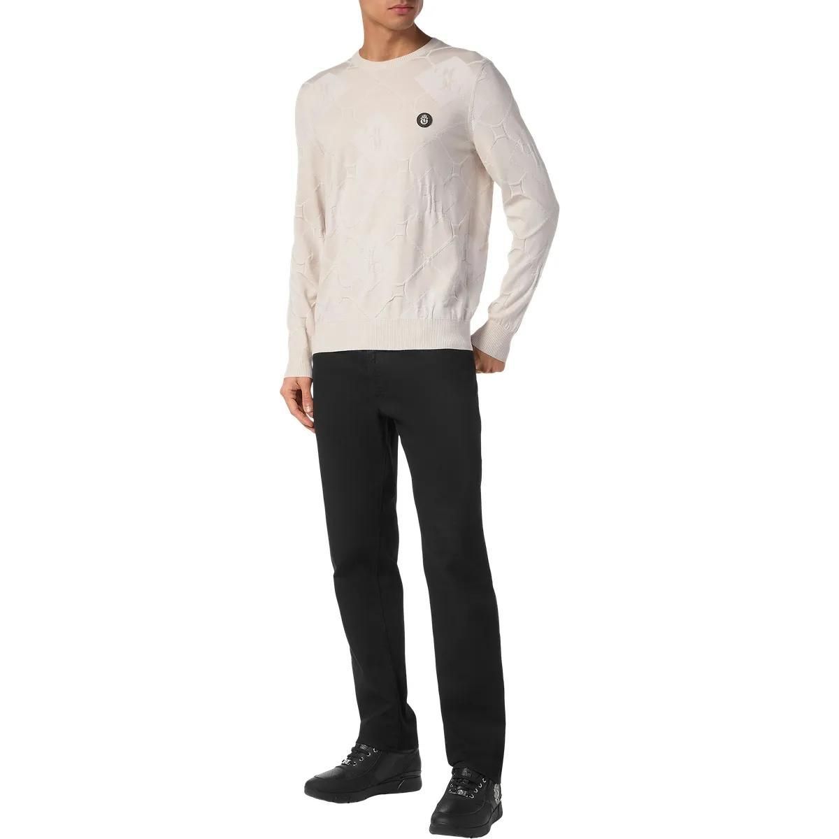 BILLIONAIRE - Rundhalspullover - Größe 3XL - weiß