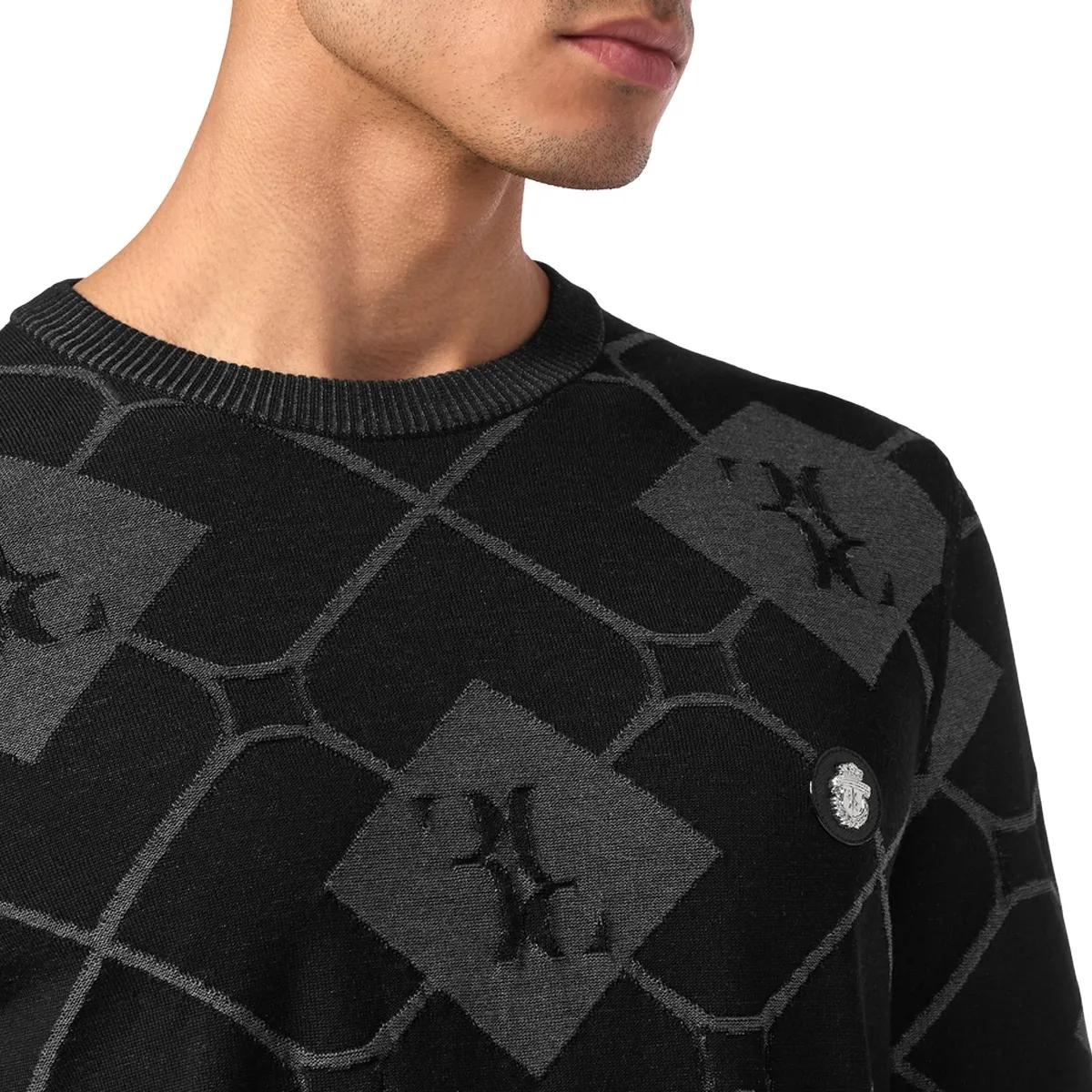 BILLIONAIRE - Rundhalspullover - Größe 3XL - schwarz