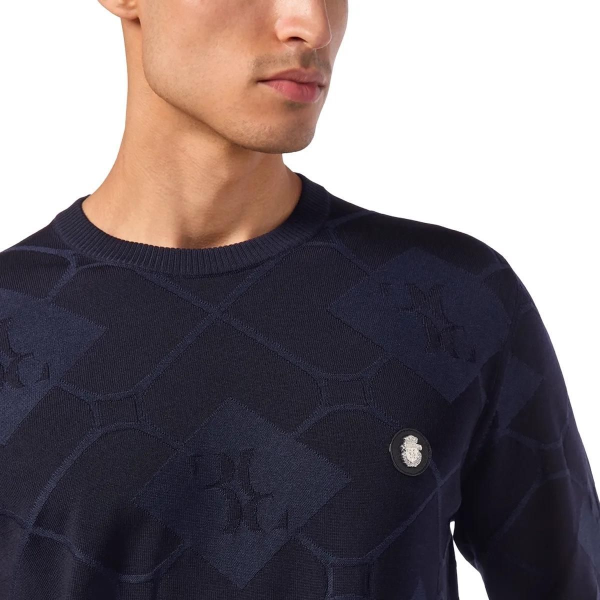 BILLIONAIRE - Rundhalspullover - Größe 3XL - blau