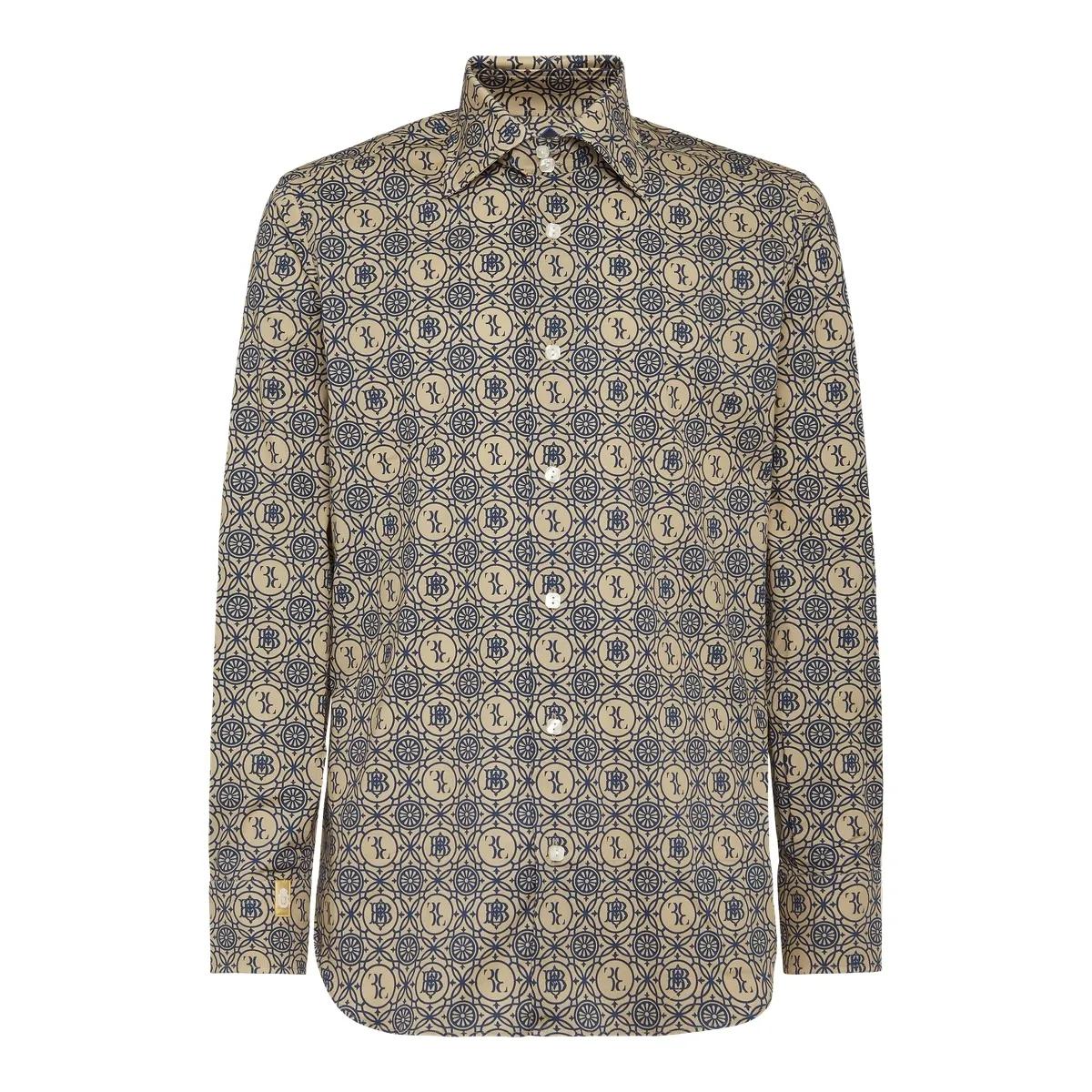 BILLIONAIRE - Hemd Slim Fit - Größe S - beige