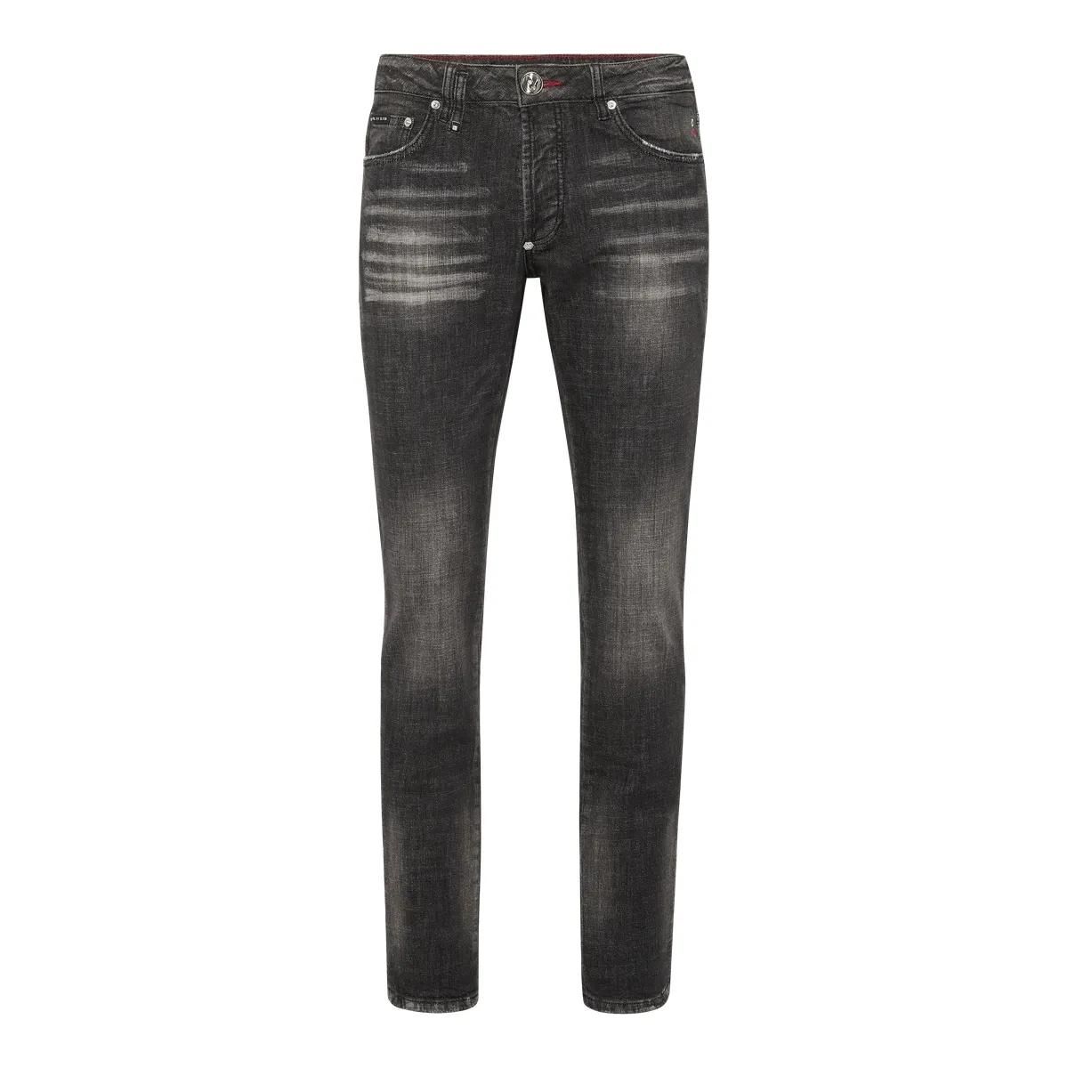Philipp Plein - Jeans Regular Fit Racing - Größe 30 - schwarz
