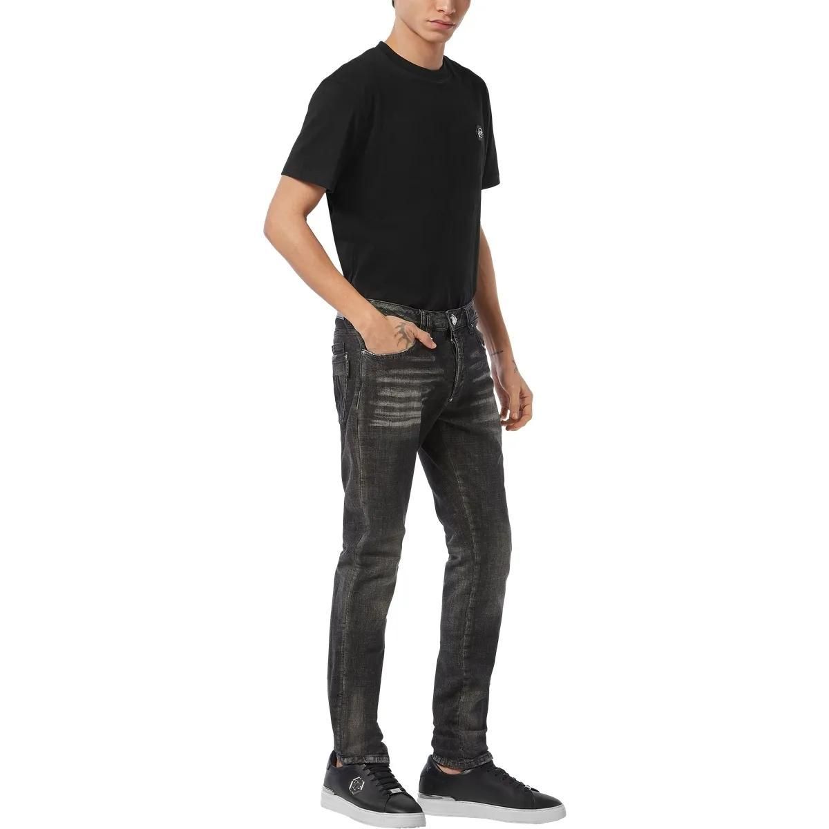 Philipp Plein - Jeans Regular Fit Racing - Größe 30 - schwarz